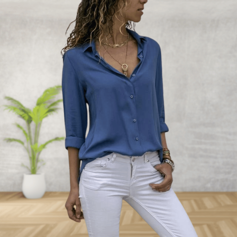 Tzedek Abbigliamento Blu / S Liora | Camicia elegante