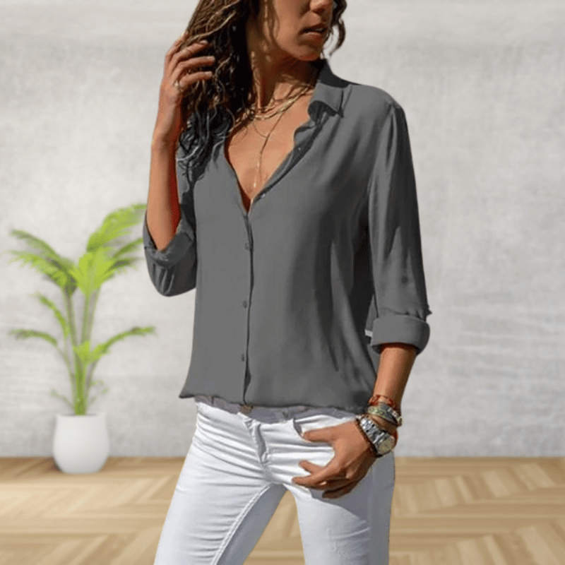 Tzedek Abbigliamento Grigio / S Liora | Camicia elegante