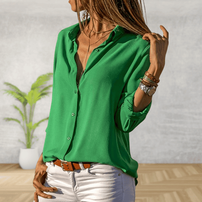 Tzedek Abbigliamento Verde / S Liora | Camicia elegante