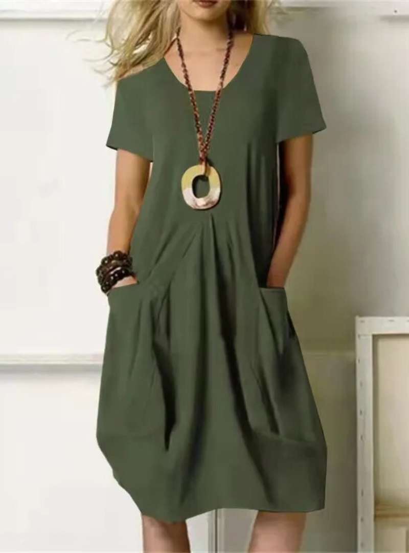 Tzedek Casual Dresses Groen / S Batya™ | Casual Jurkje
