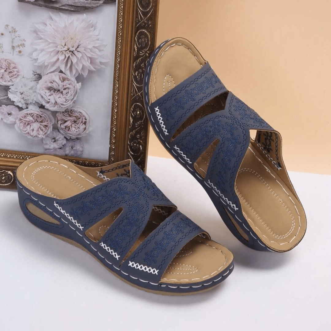 Tzedek P177 Blisscomfy™ - Arch Support Wide Toe Sandals