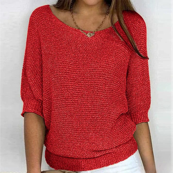 Tzedek Rot / S Tamar™ | Eleganter und stilvoller Pullover