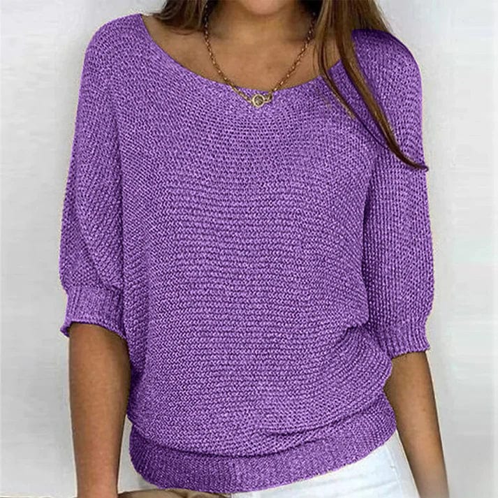 Tzedek Violett / S Tamar™ | Eleganter und stilvoller Pullover